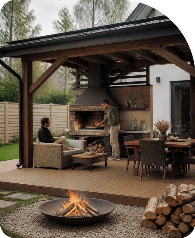 Мангальная зона под ключ в Медногорске от 183096 р. | РадиДОМА-Мдн